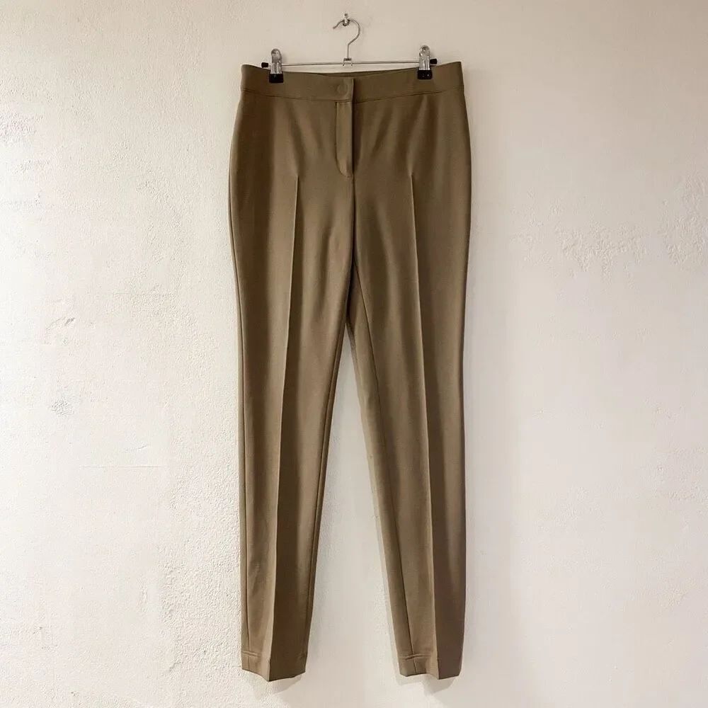 Akris Punto Viscose Tapered Leg Trouser in Beige Size 6